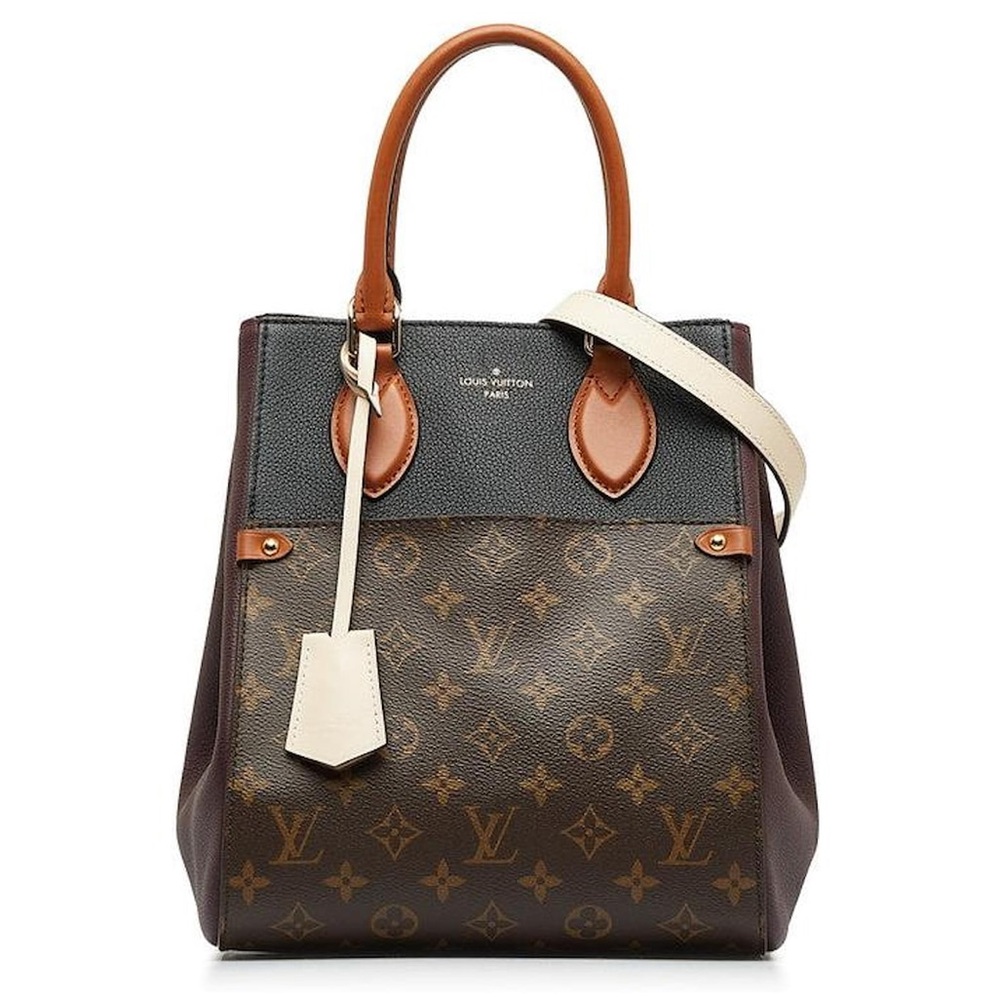 Auth Louis Vuitton Bag • Fold Tote Monogram MM Authentic Louis Vuitton Handle